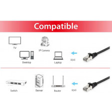 Equip 605596 cabo de rede Preto 10 m Cat6 S FTP (S-STP)