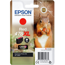 Epson Squirrel Singlepack Red 478XL Claria Photo HD Ink tinteiro 1 unidade(s) Original Rendimento alto (XL) Vermelho