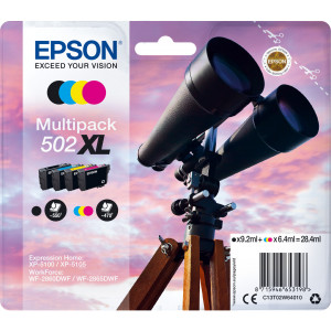 Epson 502XL tinteiro 1 unidade(s) Original Rendimento alto (XL) Preto, Ciano, Magenta, Amarelo