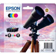 Epson 502 tinteiro 1 unidade(s) Original Rendimento padrão Preto, Ciano, Magenta, Amarelo