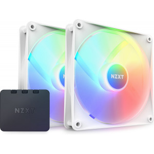 NZXT F140 RGB Core Caixa de computador Ventoinha 14 cm Branco 2 unidade(s)