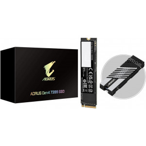 GIGABYTE AORUS Gen4 7300 SSD 2TB M.2 PCI Express 4.0 NVMe 3D TLC NAND