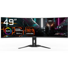 GIGABYTE AORUS CO49DQ monitor de ecrã 124,5 cm (49") 5120 x 1440 pixels DQHD OLED Preto