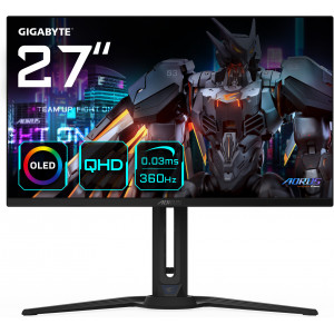 GIGABYTE FO27Q3 monitor de ecrã 68,6 cm (27") 2560 x 1440 pixels Quad HD OLED Preto