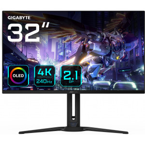 GIGABYTE FO32U2P monitor de ecrã 80 cm (31.5") 3840 x 2160 pixels 4K Ultra HD OLED Preto