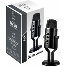 MSI IMMERSE GV60 STREAMING MIC microfone Preto Microfone para consola de jogos