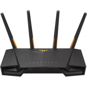 ASUS TUF Gaming AX3000 V2 router sem fios Gigabit Ethernet Dual-band (2,4 GHz   5 GHz) Preto, Laranja