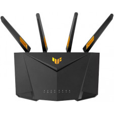 ASUS TUF Gaming AX3000 V2 router sem fios Gigabit Ethernet Dual-band (2,4 GHz   5 GHz) Preto, Laranja