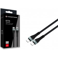 Conceptronic ETTA01B20 cabo USB USB 2.0 2 m USB C Preto