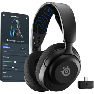 Steelseries Arctis Nova 5P Wireless Auscultadores Sem fios Fita de cabeça Jogos USB Type-C Bluetooth Preto