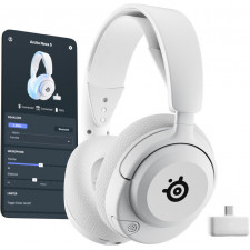 Steelseries Arctis Nova 5P Wireless Auscultadores Sem fios Fita de cabeça Jogos USB Type-C Bluetooth Branco