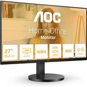 AOC B3 U27B3CF monitor de ecrã 68,6 cm (27") 3840 x 2160 pixels 4K Ultra HD LCD Preto