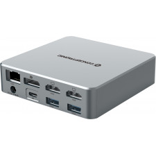 Conceptronic DONN25G base & duplicador de portas Com fios USB 3.2 Gen 2 (3.1 Gen 2) Type-C Prateado