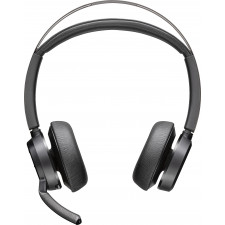 POLY Headset Voyager Focus 2 certificado para Microsoft Teams com Base de carregamento