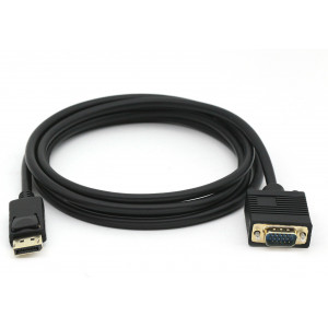 Equip 119338 adaptador de cabo de vídeo 2 m VGA (D-Sub) DisplayPort Preto