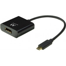 Ewent EW9825 adaptador de cabo de vídeo 0,15 m USB Type-C DisplayPort Preto