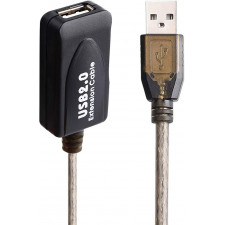 Ewent EW1025 cabo USB USB 2.0 30 m USB A Preto