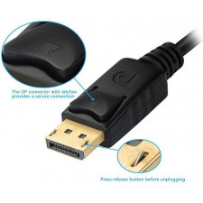 Equip 133441 adaptador de cabo de vídeo 0,24 m DisplayPort DVI-D + VGA (D-Sub) + HDMI Preto