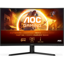 AOC G4 CQ32G4VE monitor de ecrã 81,3 cm (32") 2560 x 1440 pixels Quad HD LCD Preto, Cinzento