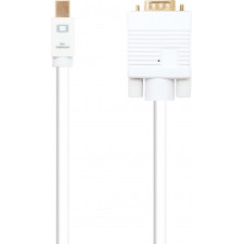 Nanocable 10.15.4103 adaptador de cabo de vídeo 3 m Mini DisplayPort VGA (D-Sub) Branco