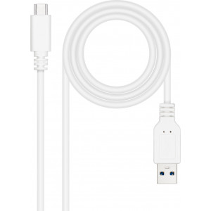 Nanocable 10.01.4001-L150-W cabo USB USB 3.2 Gen 2 (3.1 Gen 2) 1,5 m USB C USB A Branco