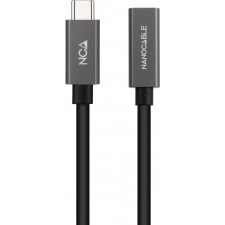 Nanocable 10.01.4400 cabo USB USB 3.2 Gen 2x2 0,5 m USB C Preto