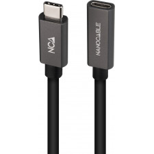 Nanocable 10.01.4400 cabo USB USB 3.2 Gen 2x2 0,5 m USB C Preto