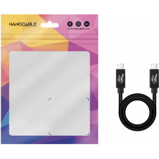 Nanocable 10.01.5001 cabo USB USB4 Gen 3x2 1 m USB C Preto