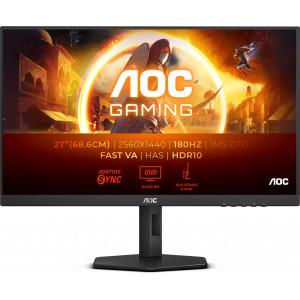 AOC G4 Q27G4XN monitor de ecrã 68,6 cm (27") 2560 x 1440 pixels Quad HD LCD Preto, Cinzento