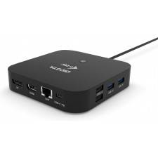 DICOTA D31949 base & duplicador de portas Com fios USB Type-C Preto