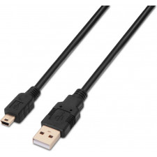 AISENS A101-0025 cabo USB USB 2.0 1,8 m USB A Mini-USB B Preto