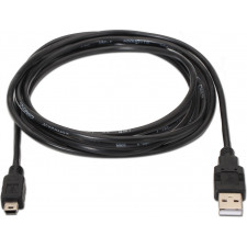 AISENS A101-0025 cabo USB USB 2.0 1,8 m USB A Mini-USB B Preto