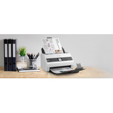 Epson DS-730N Scanner com alimentação por folhas 600 x 600 DPI A4 Preto, Cinzento