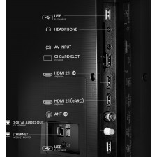 Hisense 75E7NQ TV 190,5 cm (75") 4K Ultra HD Smart TV Wi-Fi Preto 350 cd m²