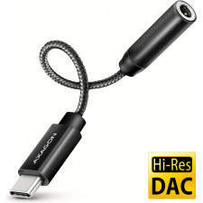 Axagon ADA-HC cabo de áudio 0,1 m 3.5mm USB Type-C Preto