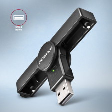 Axagon CRE-SMPA leitor de smart card USB USB 2.0 Preto