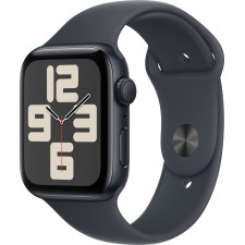 Apple Watch SE OLED 44 mm Digital 368 x 448 pixels Ecrã táctil Preto Wi-Fi GPS