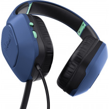 Trust GXT 415B Zirox Auscultadores Com fios Fita de cabeça Jogos Azul