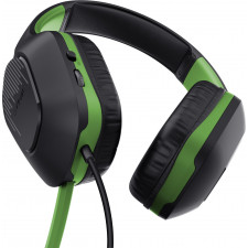 Trust GXT 415X ZIROX Auscultadores Com fios Fita de cabeça Jogos Preto, Verde