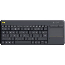 Logitech K400 Plus Tv teclado Casa RF Wireless QWERTY Espanhol Preto