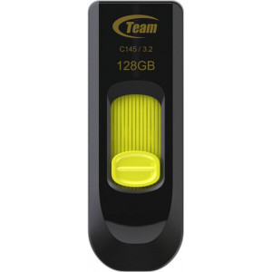 Team Group C145 unidade de memória USB 128 GB USB Type-A 3.2 Gen 1 (3.1 Gen 1) Preto, Amarelo