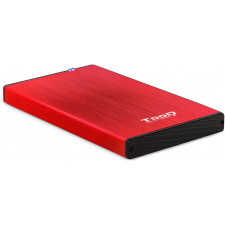 TooQ TQE-2527R Caixa para Discos Rígidos Caixa de disco rígido Preto, Vermelho 2.5"