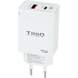 TooQ TQWC-GANQCPD45WT carregador de dispositivos móveis Universal Branco AC Carregamento rápido Interior