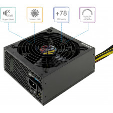 TooQ TQAPOLO-650SP fonte de alimentação 650 W 20+4 pin ATX ATX Preto