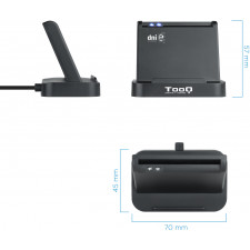 TooQ TQR-220B leitor de smart card Interior USB USB 2.0 Preto