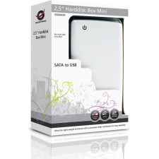 Conceptronic 2,5" Harddisk Box Mini White