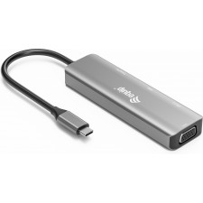 Equip 133485 adaptador gráfico USB 3840 x 2160 pixels Preto, Prateado