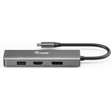 Equip 133485 adaptador gráfico USB 3840 x 2160 pixels Preto, Prateado