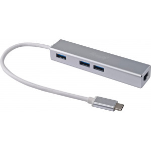 Equip 133481 base & duplicador de portas USB 3.2 Gen 1 (3.1 Gen 1) Type-C Prateado