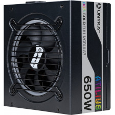 UNYKAch ATX Atilus RGB Black 650W fonte de alimentação 20+4 pin ATX Preto